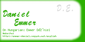 daniel emmer business card